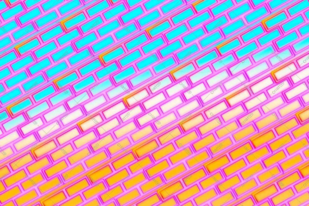 Textura tijolinhos coloridos para fundo