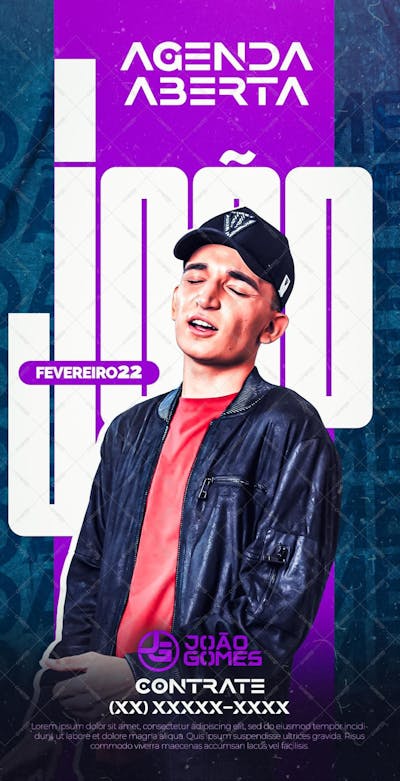 Flyers Agenda Aberta Joao Gomes Social Media Psd Editavel