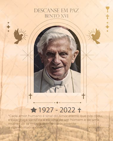 Flyer luto bento xvi