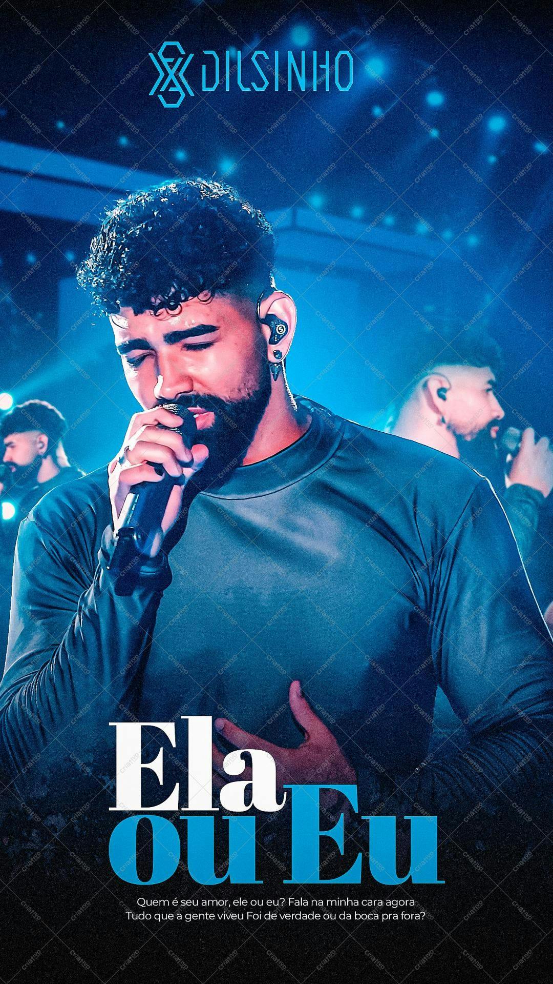 Poster para Show Musical Dilsinho PSD Editável