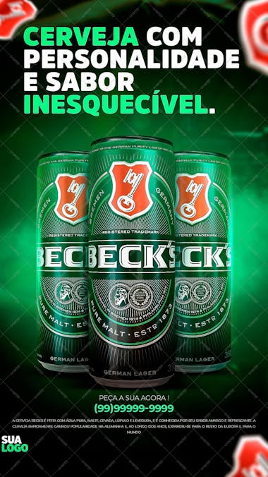 Flyer becks puro malte story