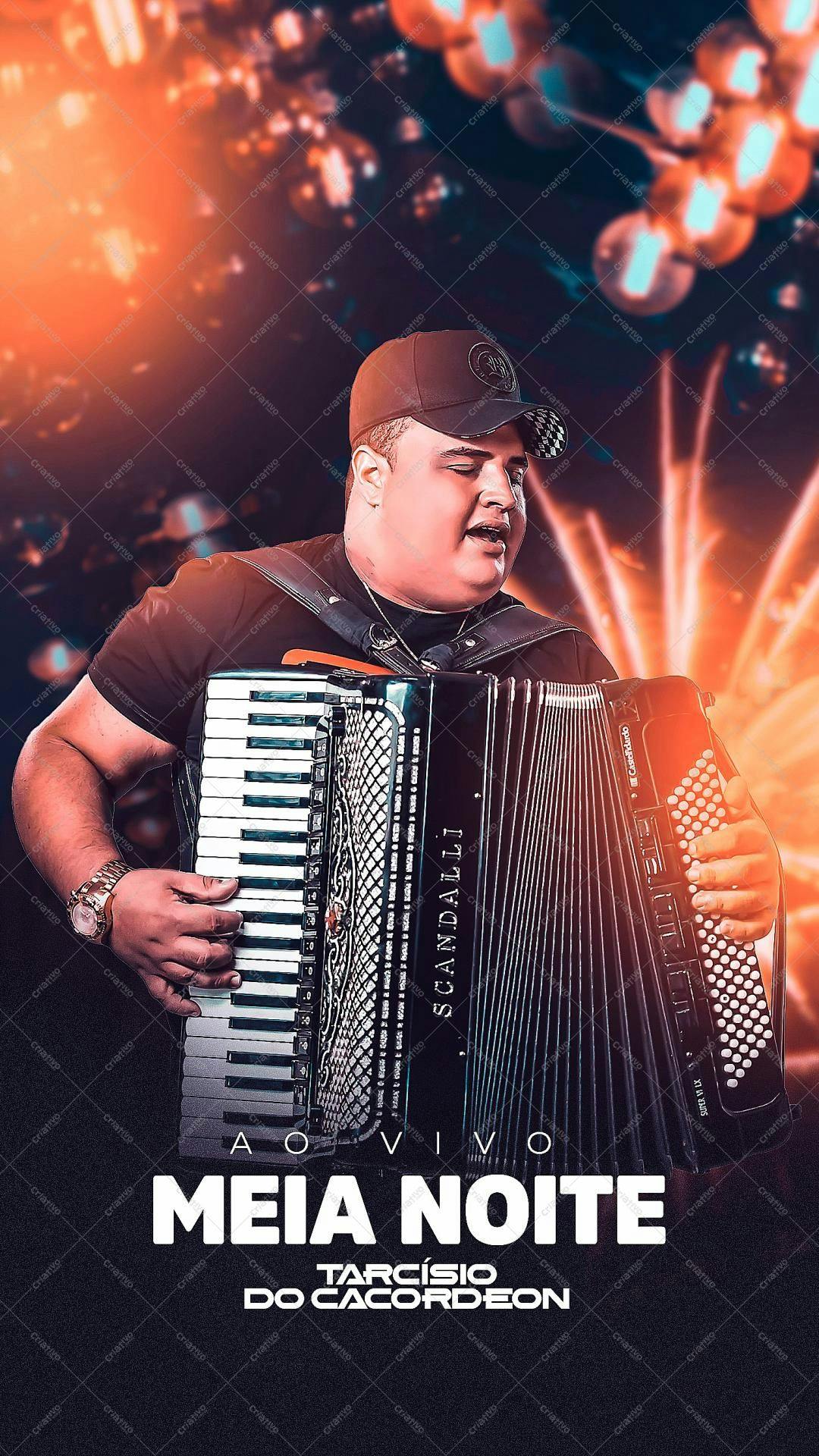 Poster para Show Musical Tarcísio do Acordeon PSD Editável