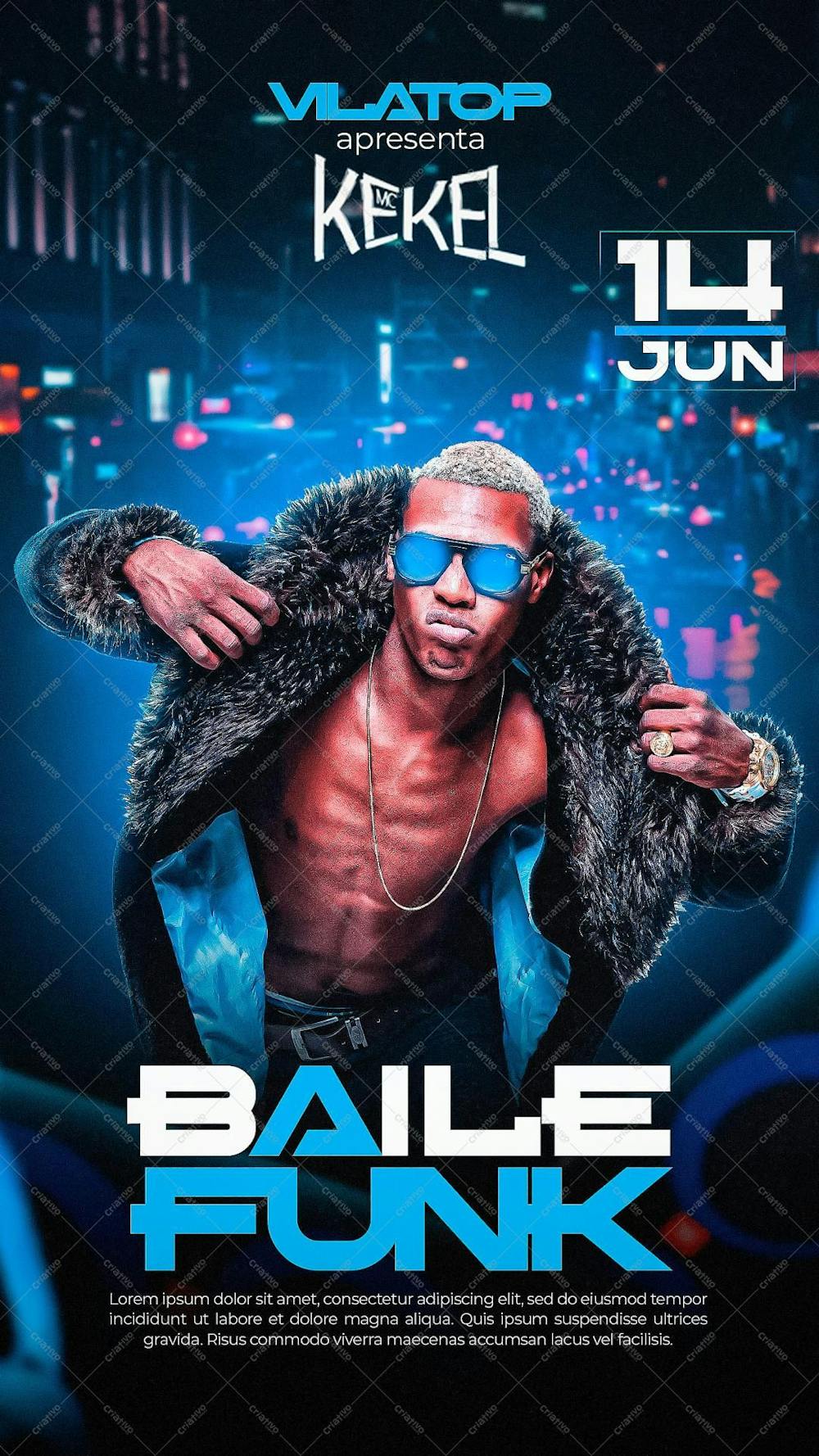 Flyer-Baile-Funk-Mc-Kekel-Story