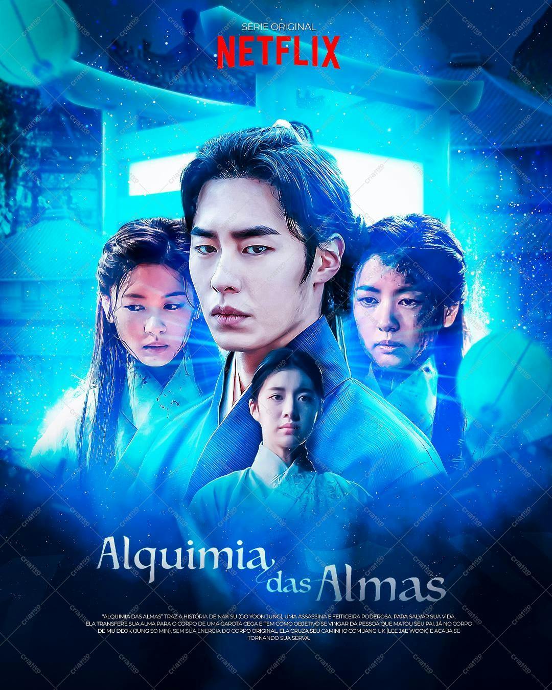 Poster Alquimia das Almas Série Netflix PSD Editável