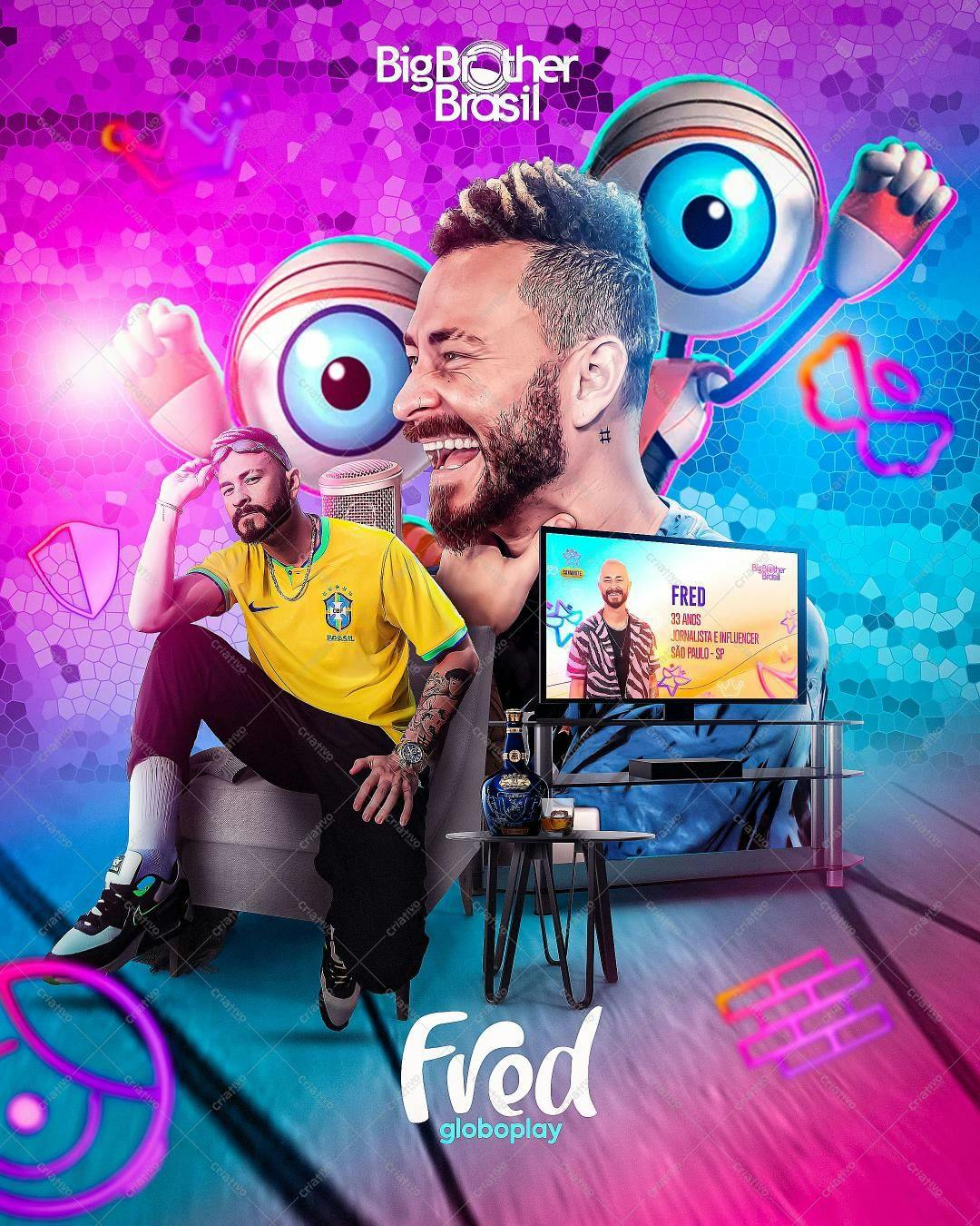 Flyer Big Brother Brasil Fred PSD Editável