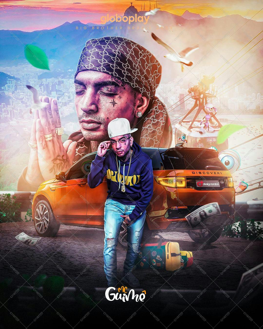 Poster Musical MC Gui para Redes Sociais PSD Editável