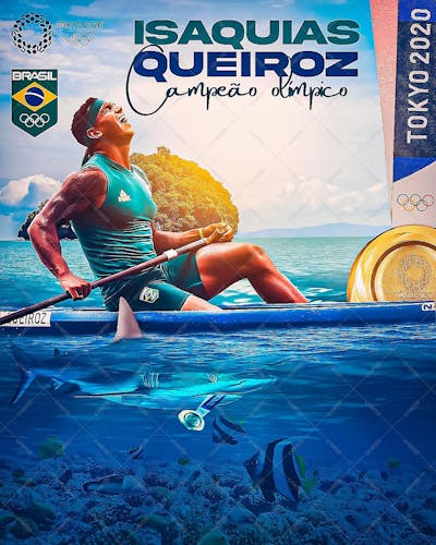 Flyer Comemoracao Isaquias Queiroz Feed