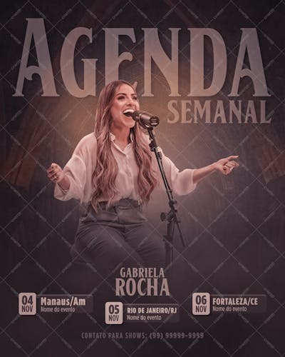 Agenda Semanal Gabriela Rocha 