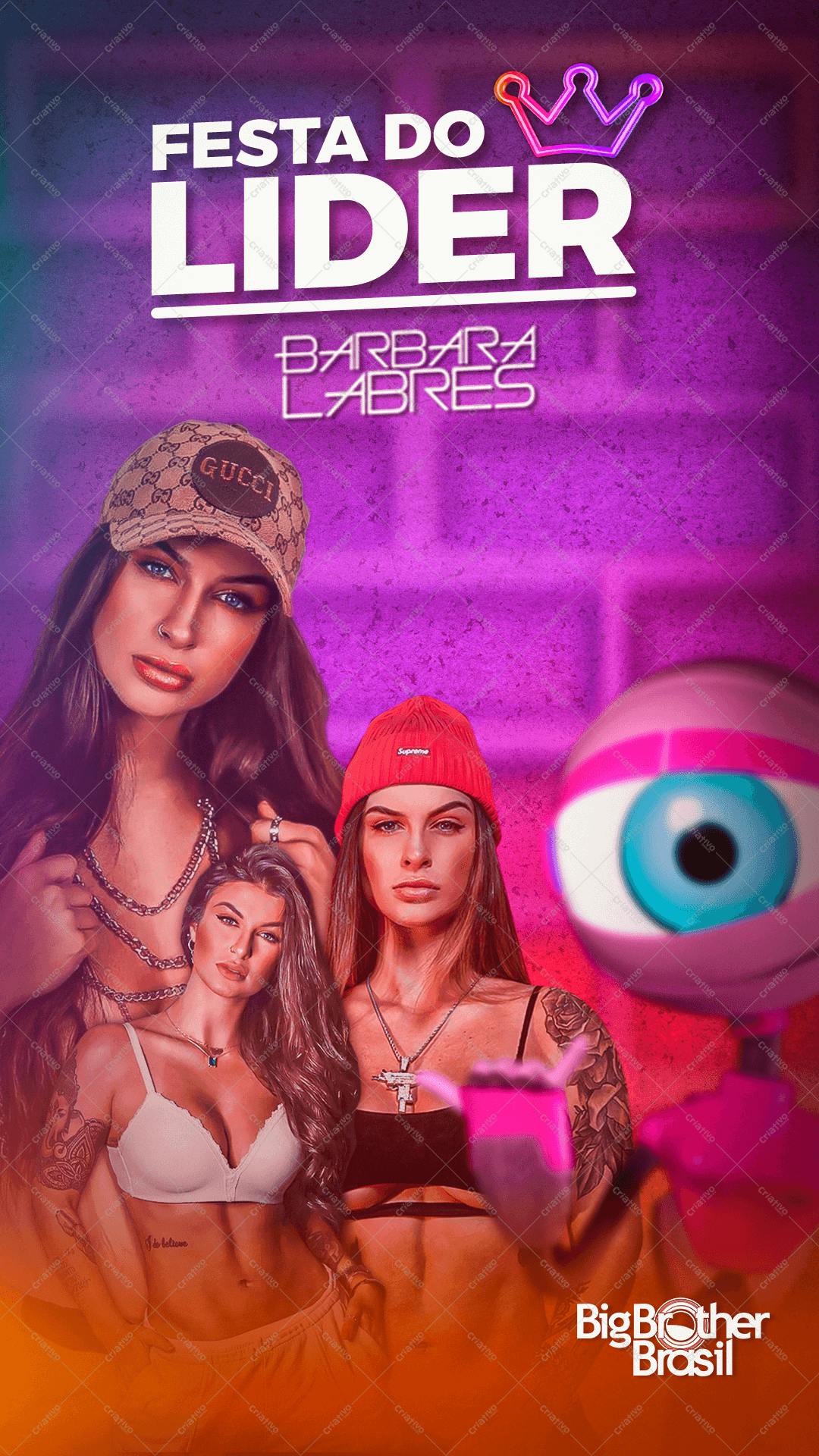Flyer para Festa do Líder Big Brother Brasil PSD Editável