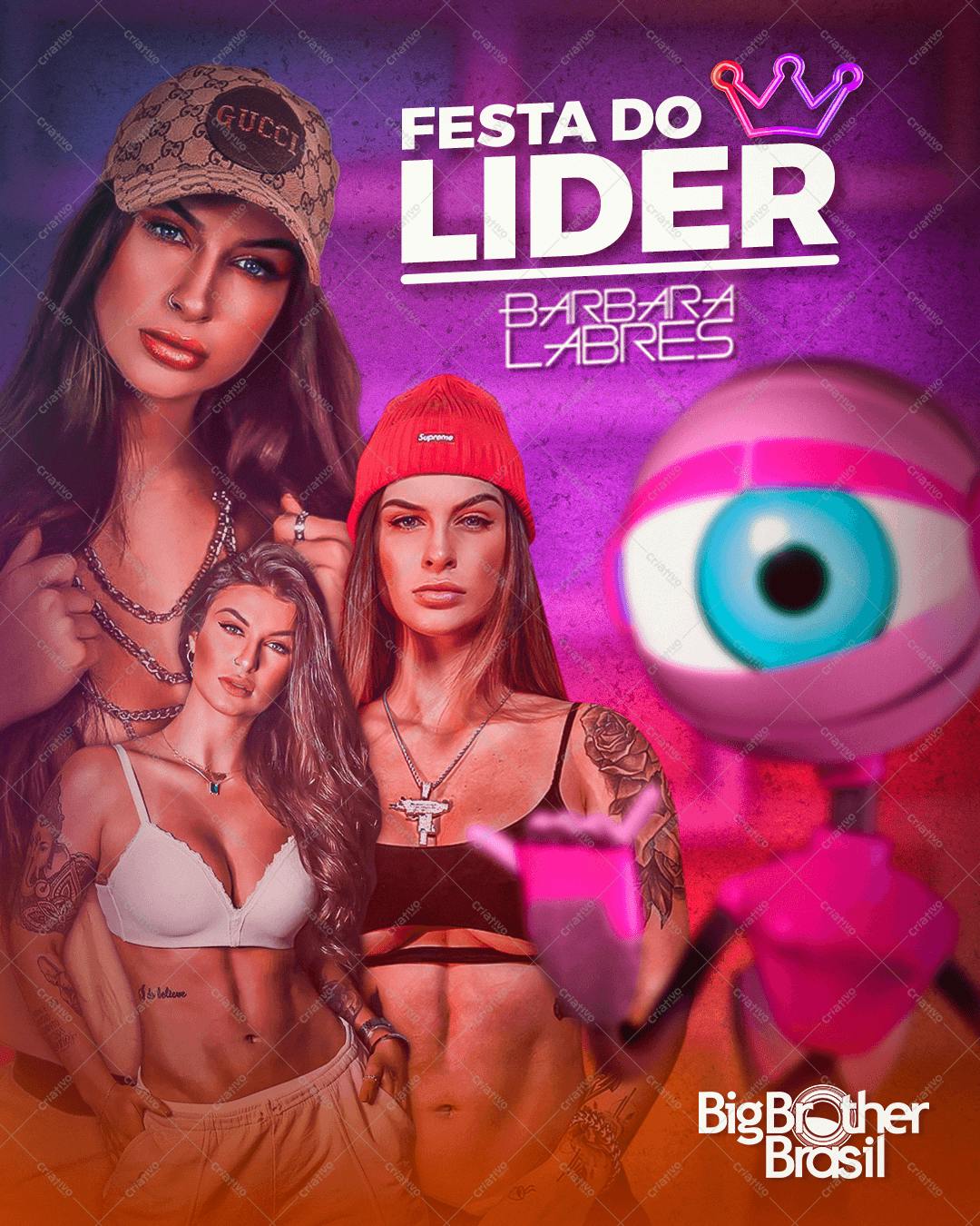 Flyer Festa do Líder Big Brother Brasil PSD Editável
