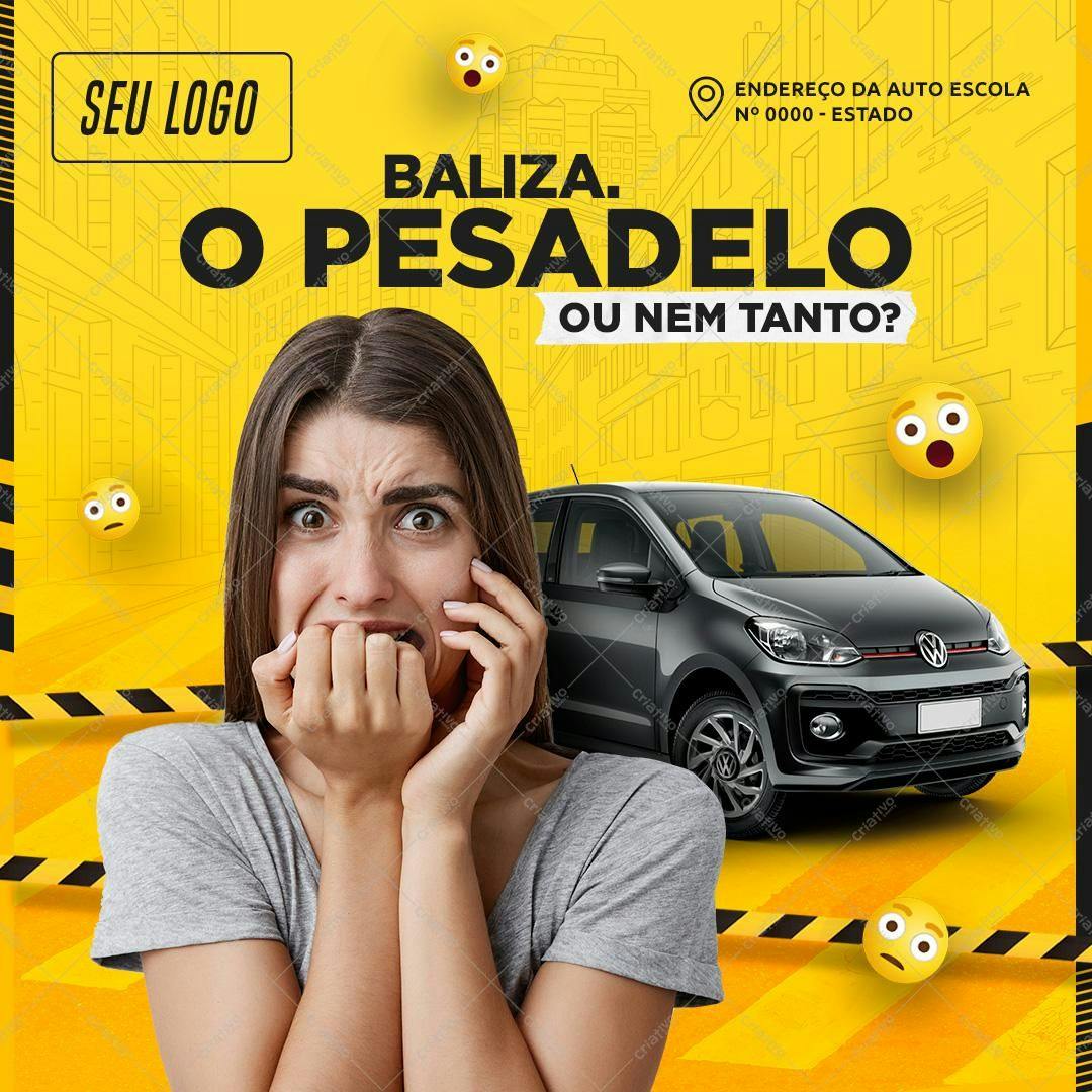 Post para Redes Sociais Baliza PSD Editável