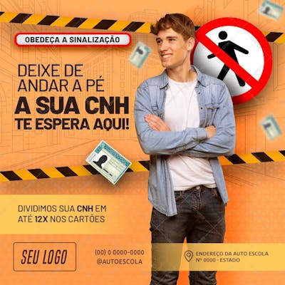 Feed - Deixe De Andar A Pé - Psd