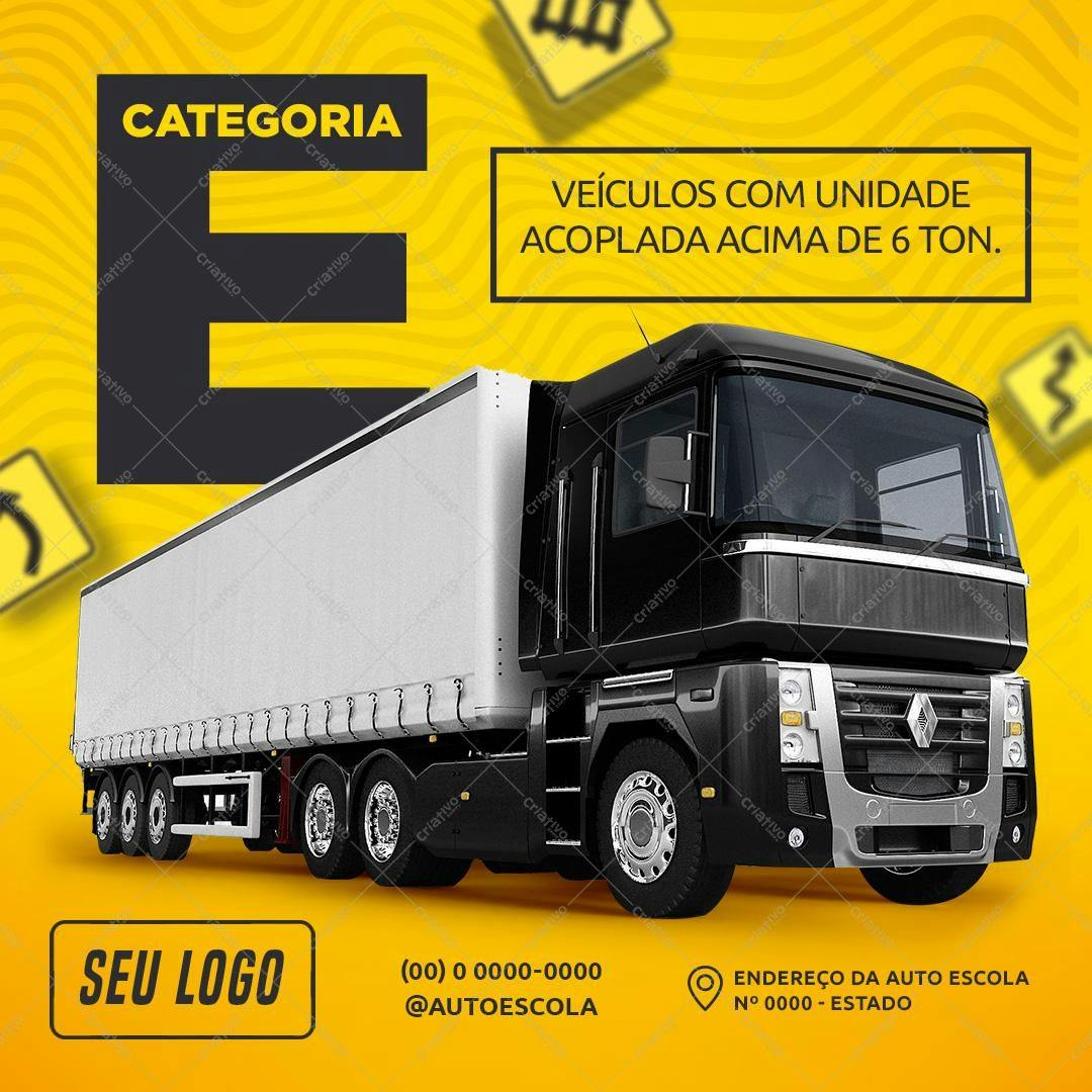 Template de Carro para Autoescola PSD Editável