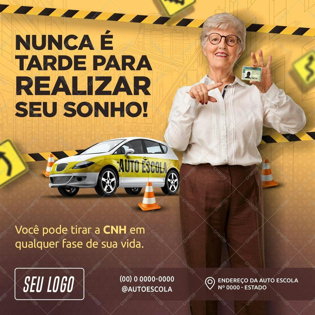 Banner para Auto Escola PSD Editável