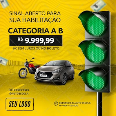 Feed - Sinal Aberto Para Sua Habilitação