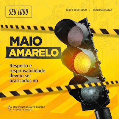 Maio Amarelo Respeito E Responsabilidade