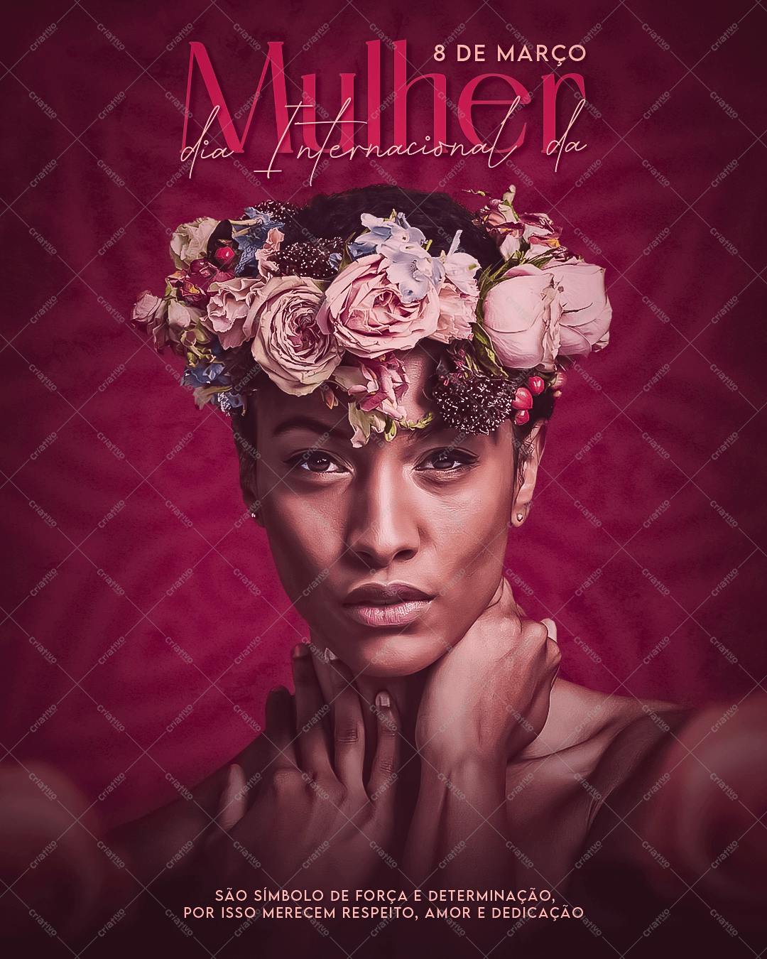 Banner Dia Internacional da Mulher PSD Editável