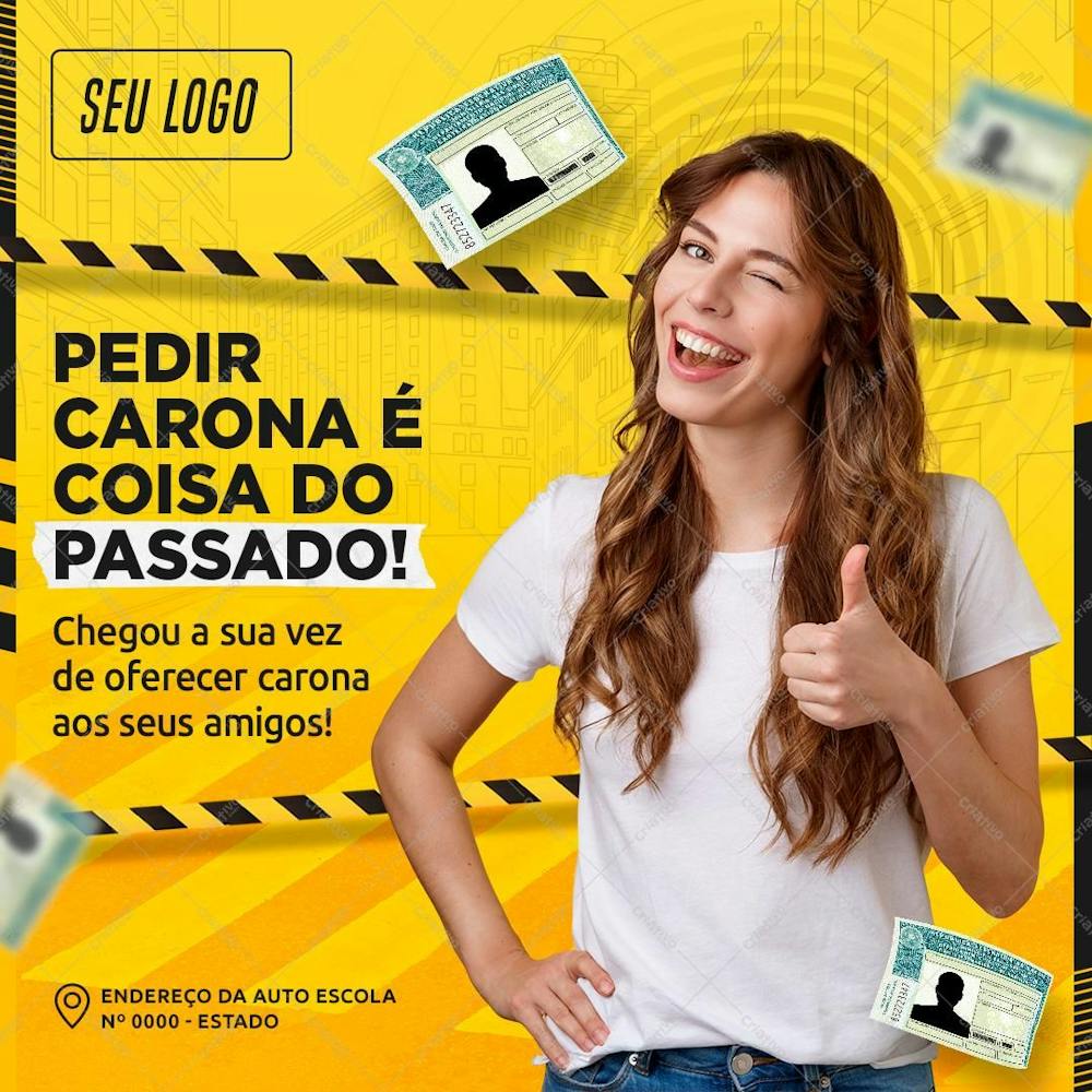 Feed - Pedir Carona É Coisa Do Passado - Psd