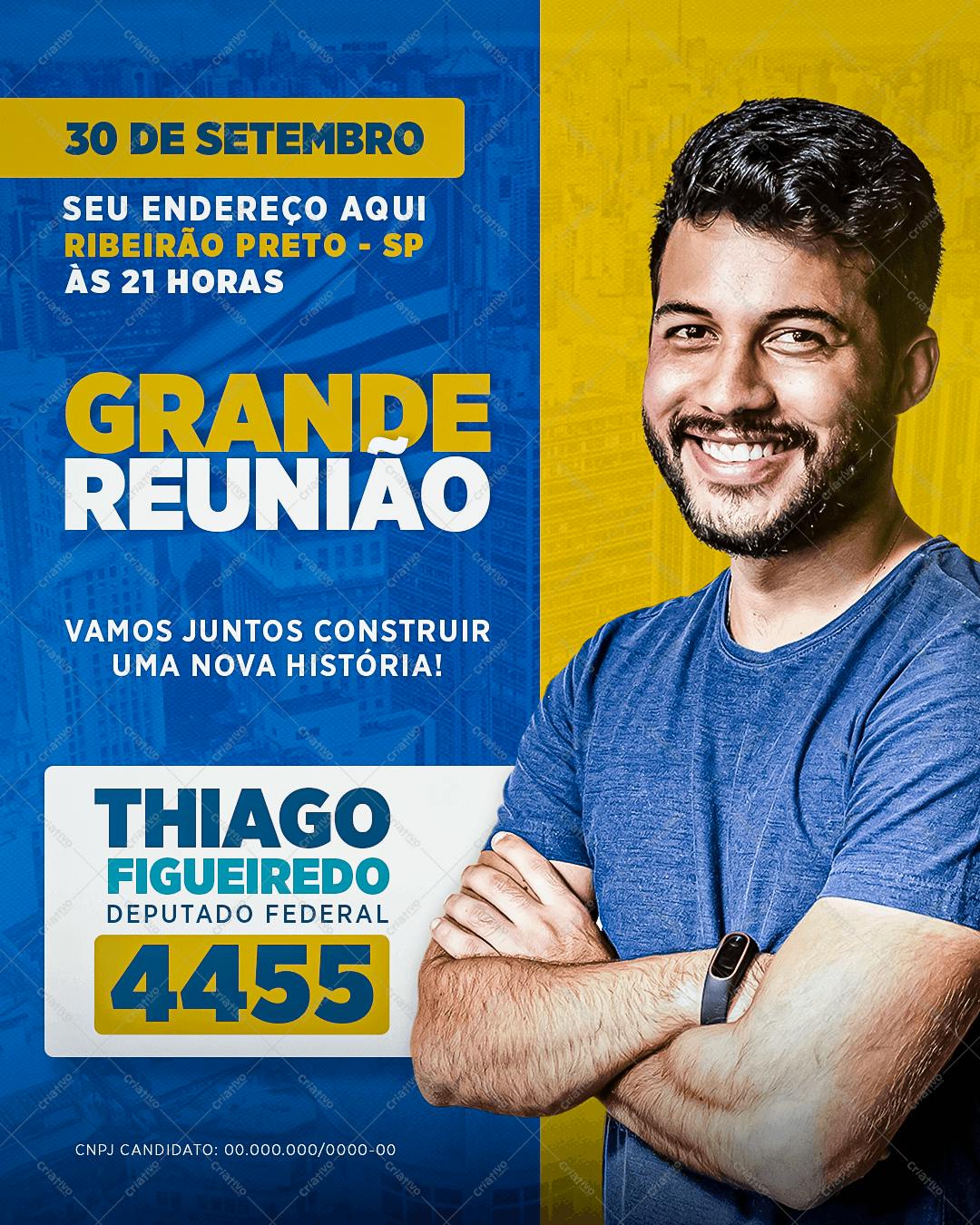 Flyer para Campanha Política PSD Editável