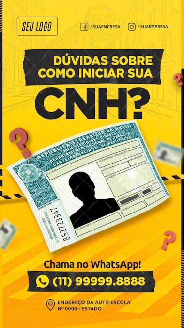 Story dúvida sobre como iniciar sua cnh psd