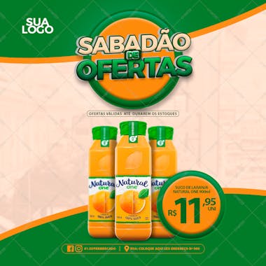 Sabadão de ofertas suco natural one