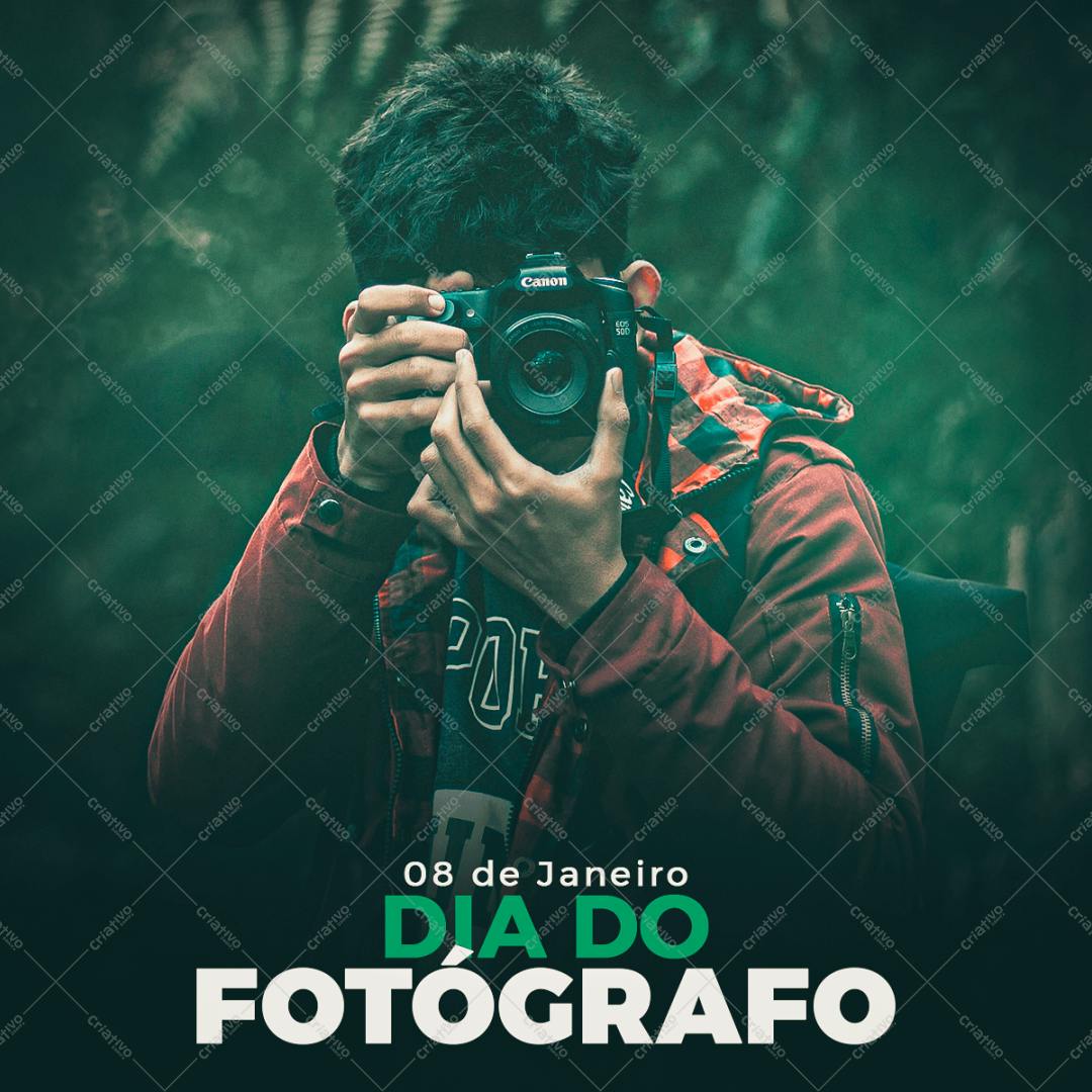 Banner Dia do Fotógrafo PSD Editável