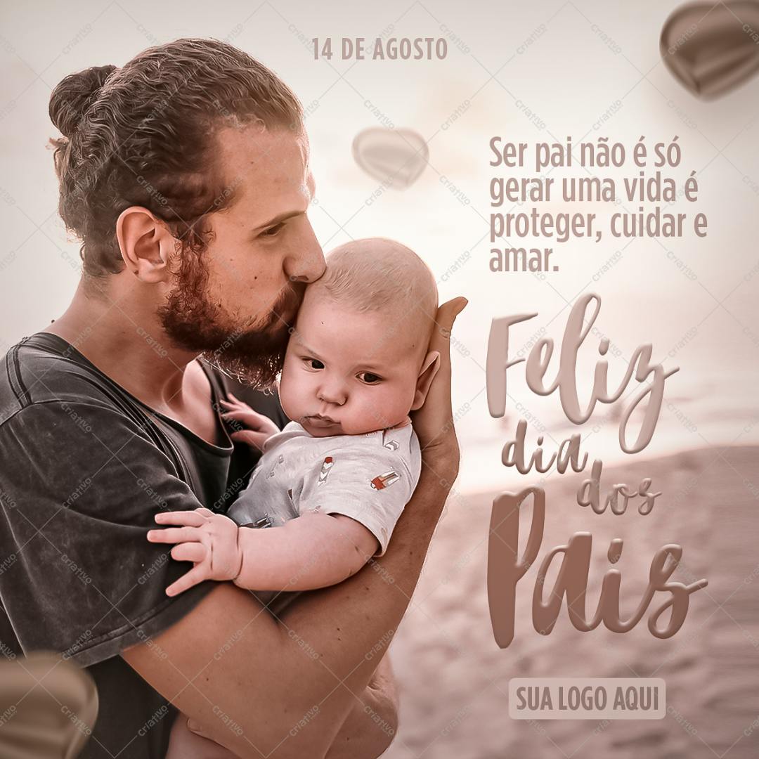 Post para o Dia dos Pais PSD Editável