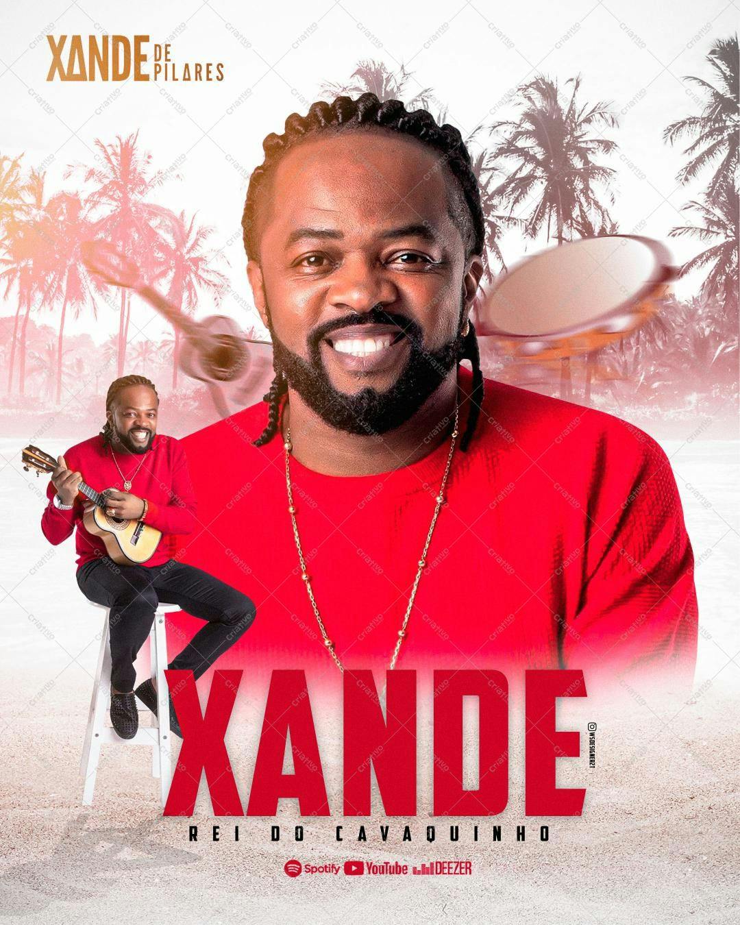 Flyer para Show de Xande de Pilares PSD Editável