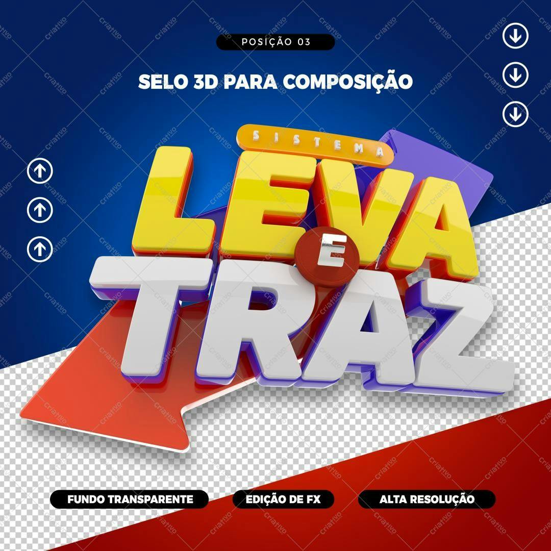 Selo 3D promocional estilo cartoon amarelo e azul