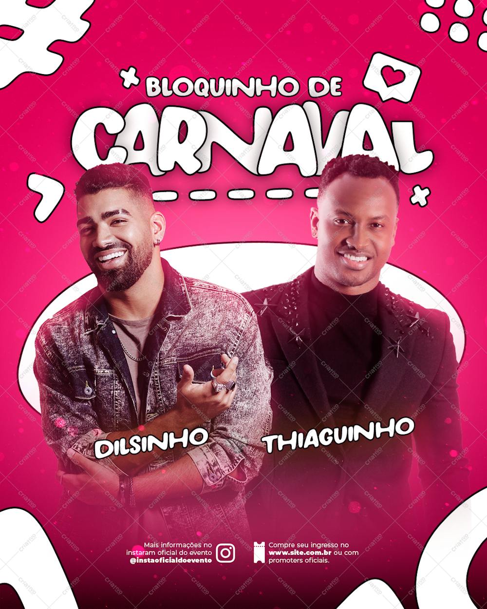 Flyer Evento - Bloquinho De Carnaval  - Psd