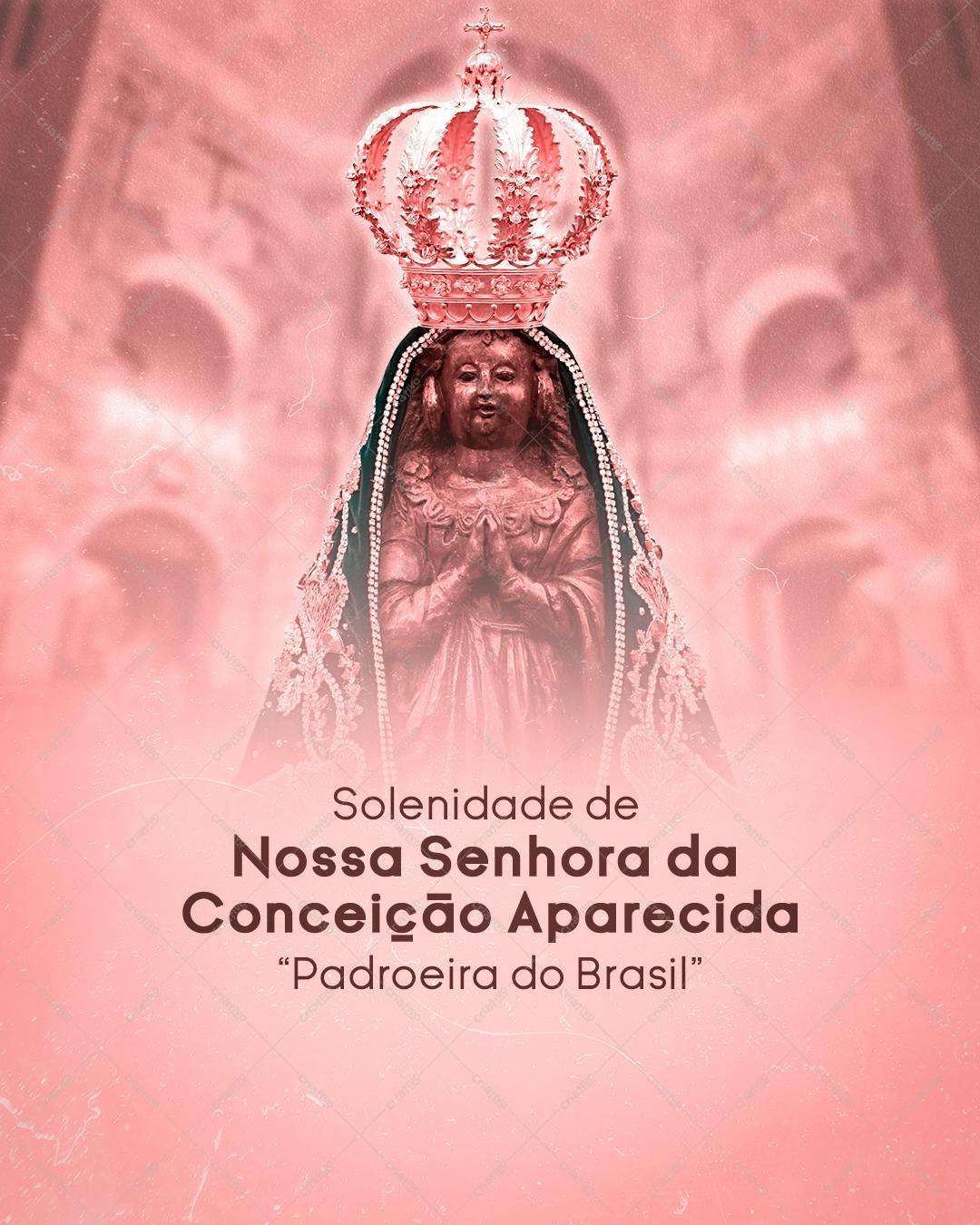 Imagem Nossa Senhora Aparecida PSD Editável