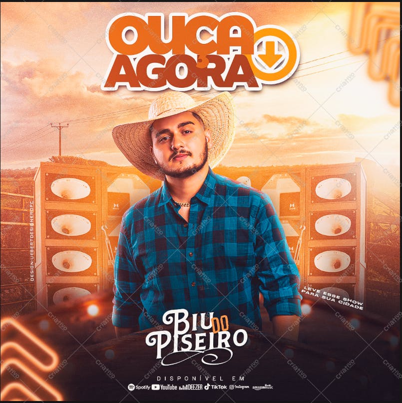 Arte para Divulgação de Show Sertanejo PSD Editável