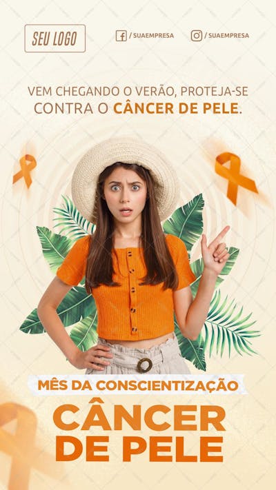 Mês De Conscientização Câncer De Pele - Story