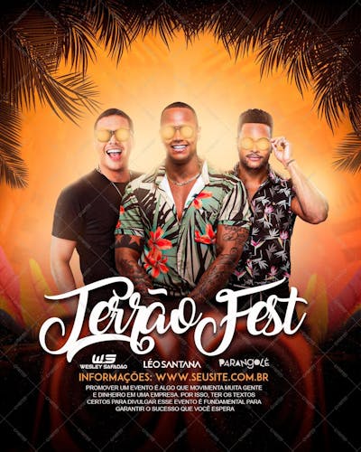 Terrão Fest Wesley Leo Parangolé - Psd