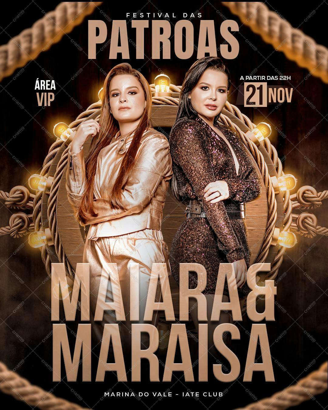 Flyer para Show Maiara & Maraisa PSD Editável