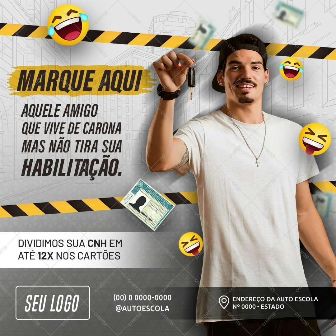 Post para Redes Sociais Habilitação PSD Editável
