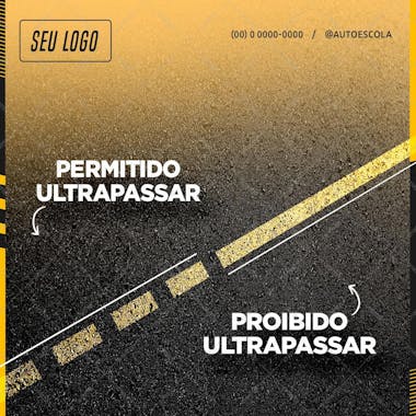 Feed regras de transito permitido ultrapassagem