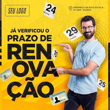 Você ja verificou o prazo de renovação da sua cnh