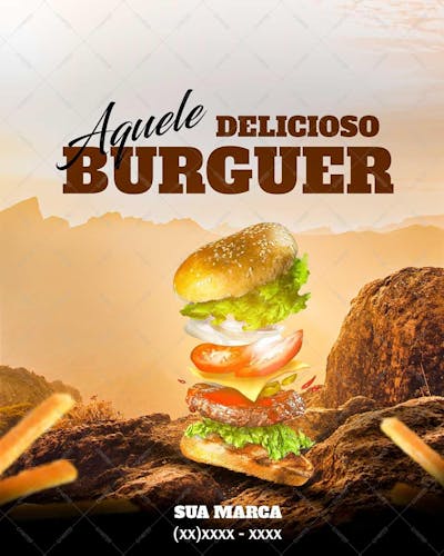 Delicioso Burguer - Psd