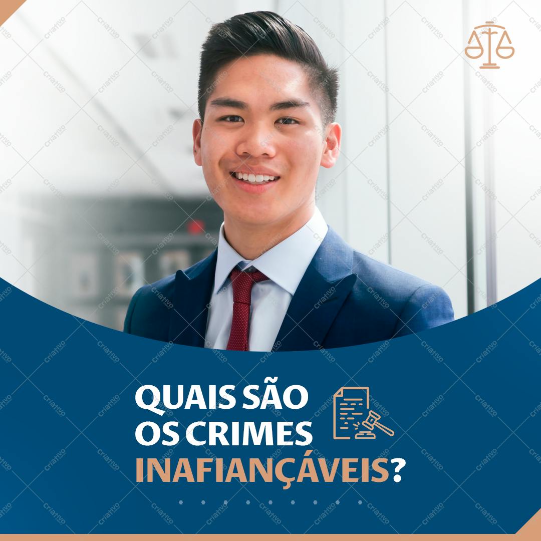 Post para Redes Sociais Crimes Inafiançáveis PSD Editável