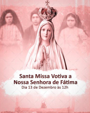 Flyer nossa senhora de fátima