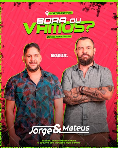 Flyer evento bora ou vamos