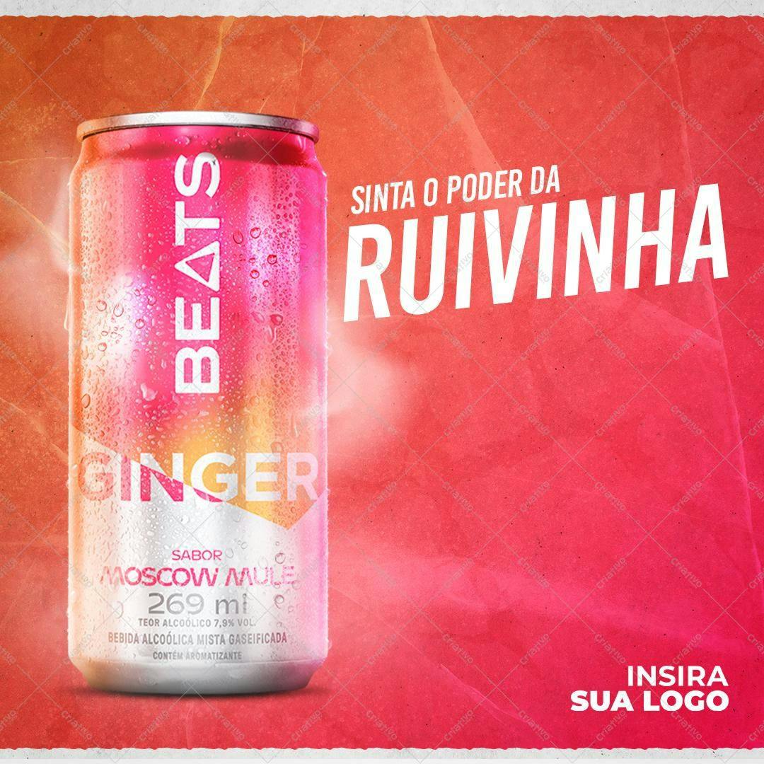 Mockup de Lata de Bebida para Verão PSD Editável