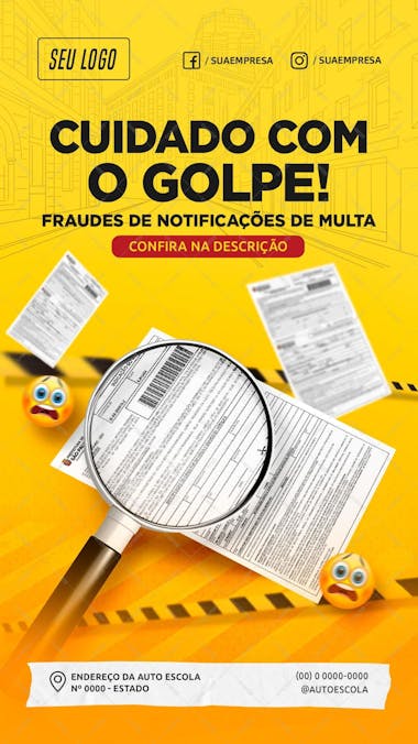 Cuidado com golpe story