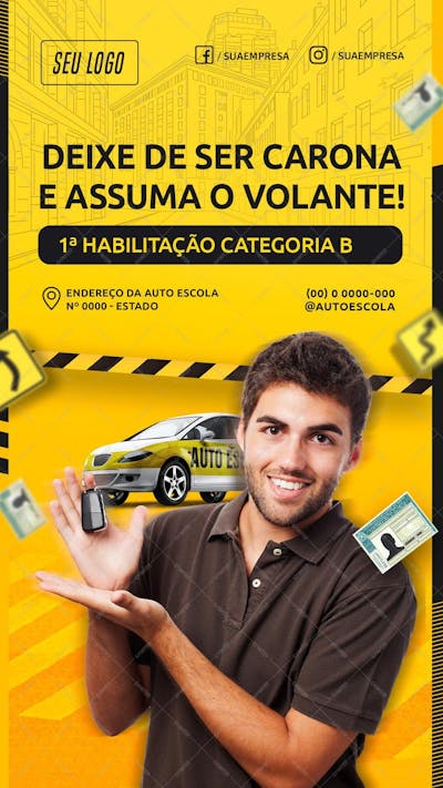 Deixe De Ser Carona Assuma O Volante - Story