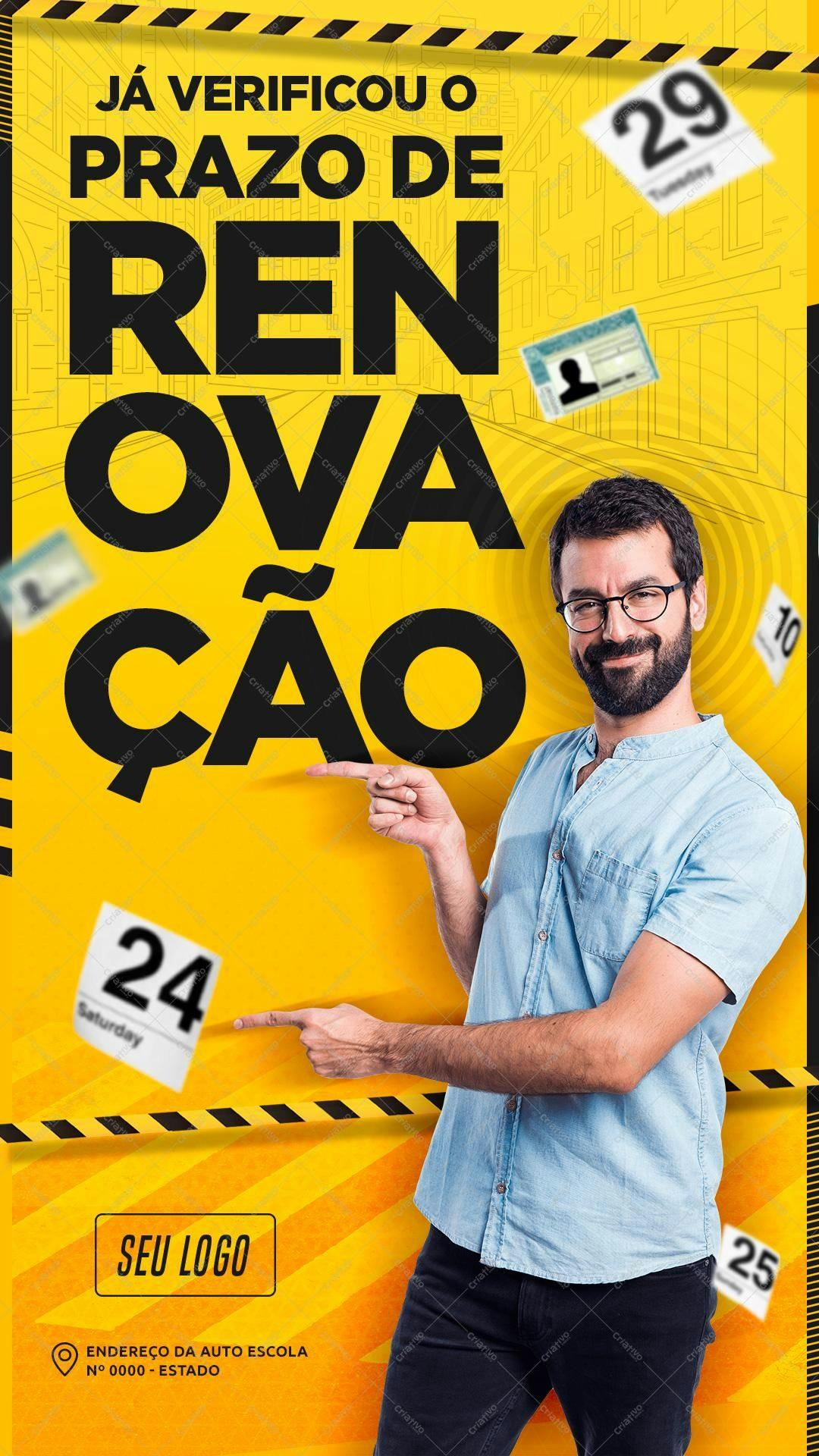 Banner para Renovação de CNH PSD Editável