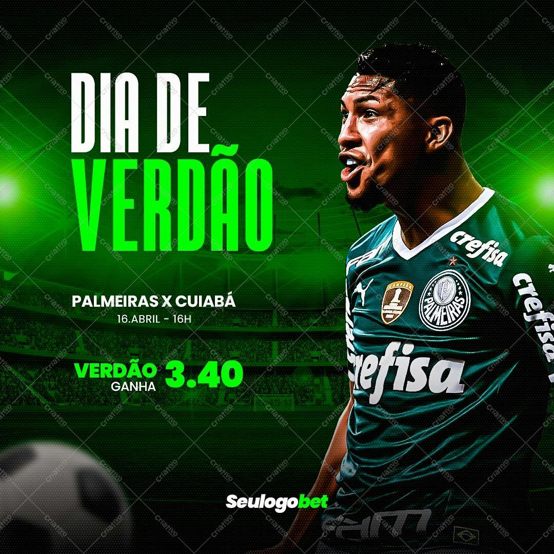 Post para Redes Sociais Dia de Verdão PSD Editável
