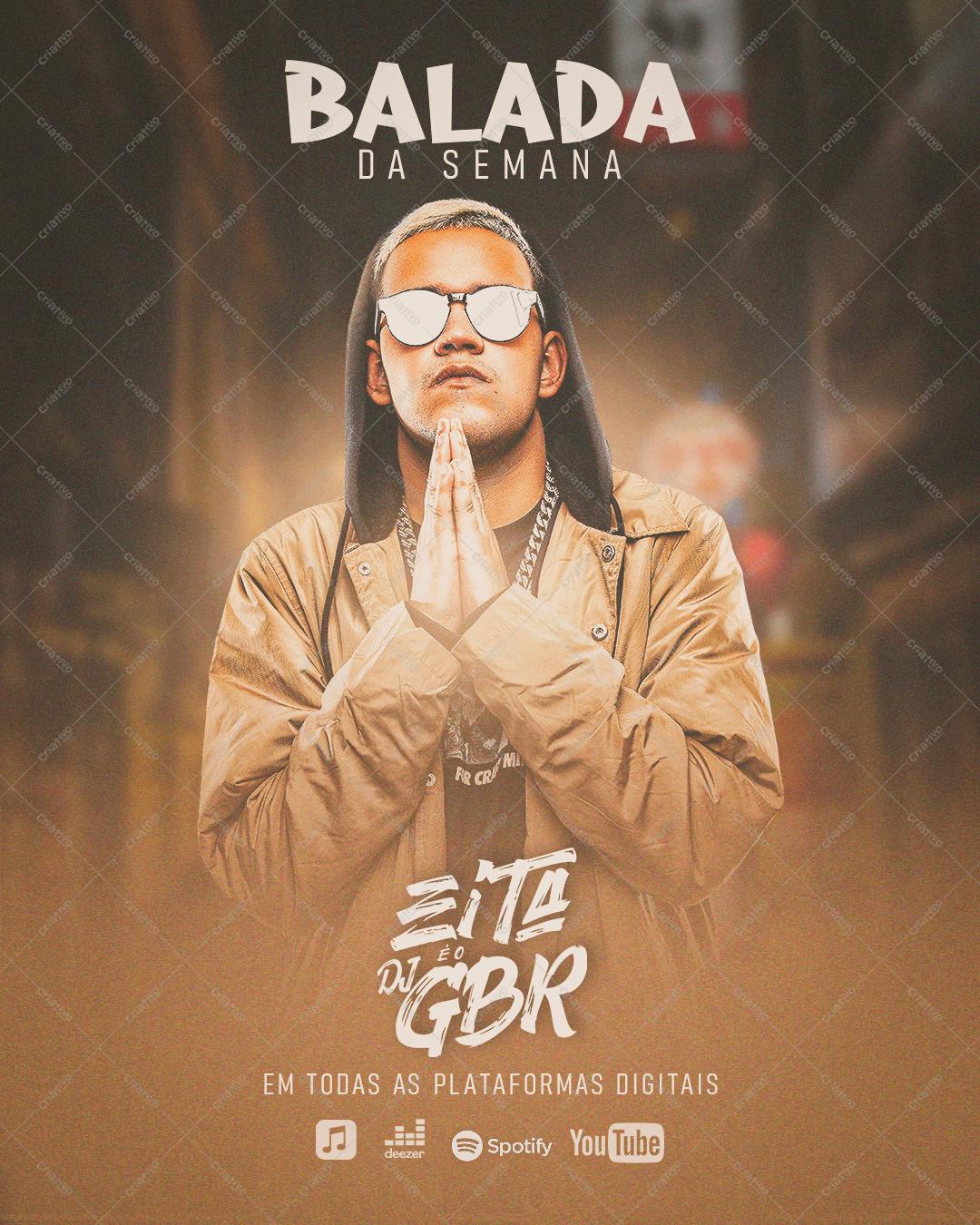 Flyer para Festa de Música Eletrônica PSD Editável