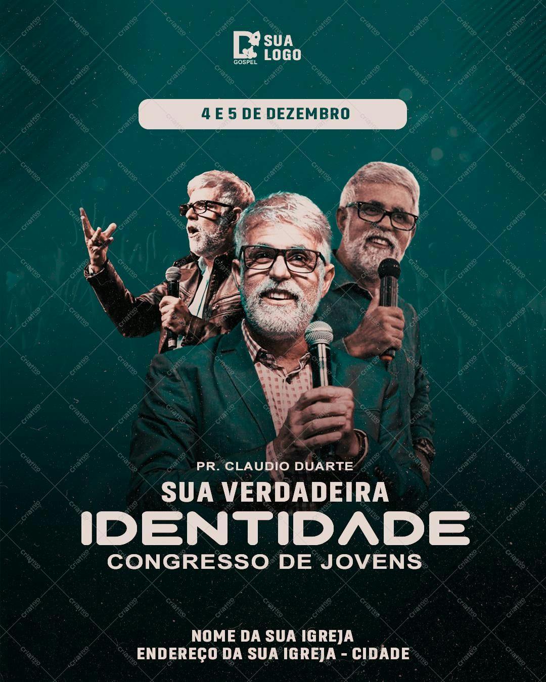 Flyer para Congresso de Jovens PSD Editável