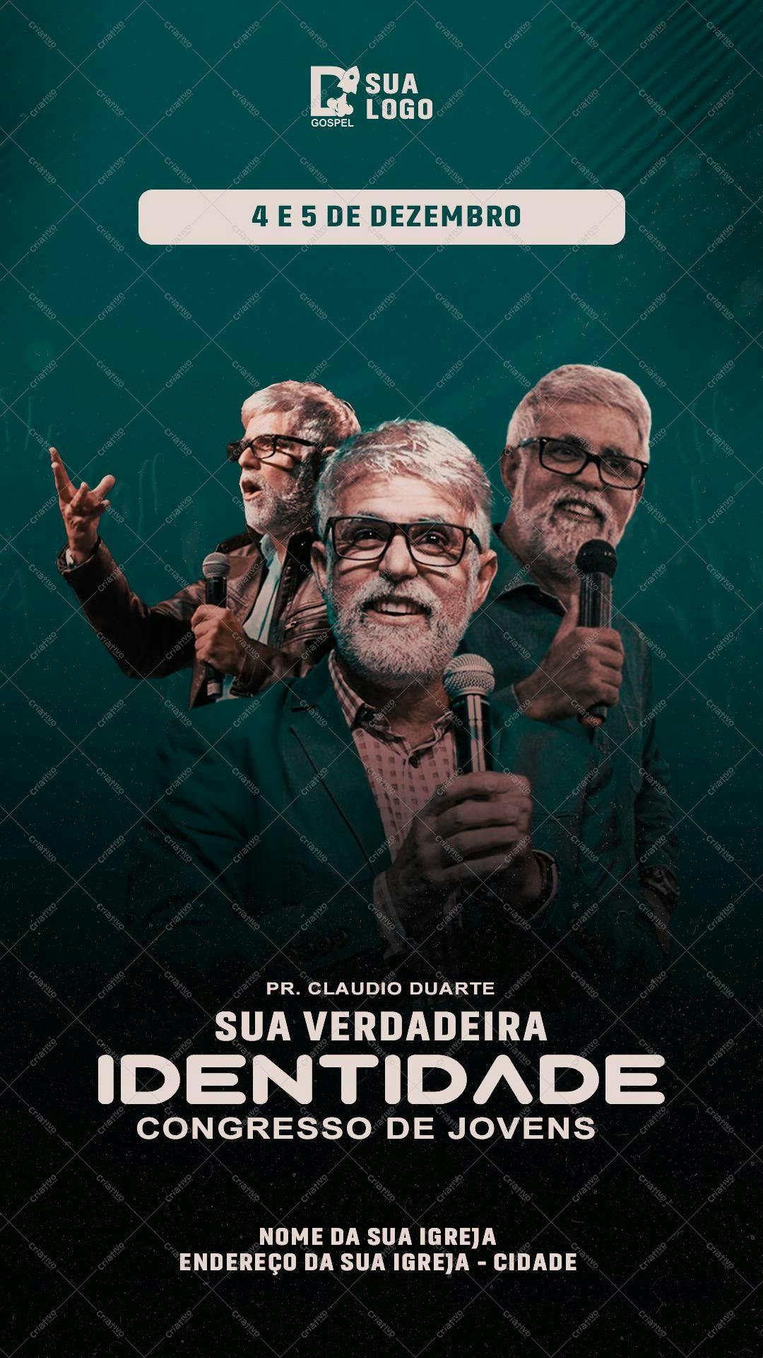 Flyer para Congresso de Jovens PSD Editável